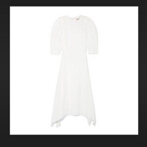 KHAITE CYNTHIA WHITE CREPE DRESS SIZE 8